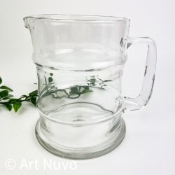 Kraftig vintage glaskande med hank