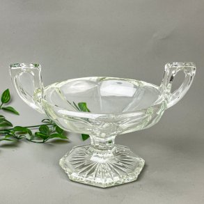 Klarer Retro-Glasaufsatz mit Henkeln