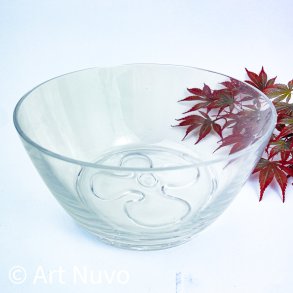 Vintage Glasschale mit Muster