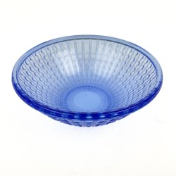 Bl� vintage glassk�l