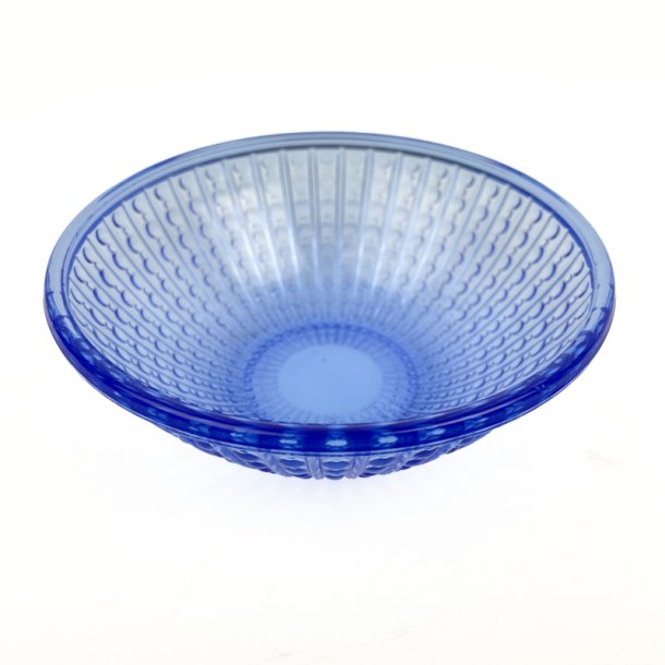 Bl� vintage glassk�l