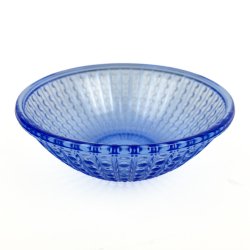 Bl� vintage glassk�l