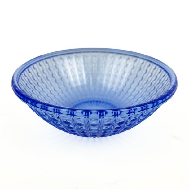 Bl� vintage glassk�l
