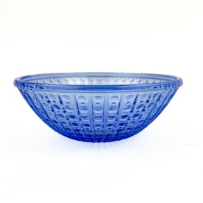 Bl� vintage glassk�l