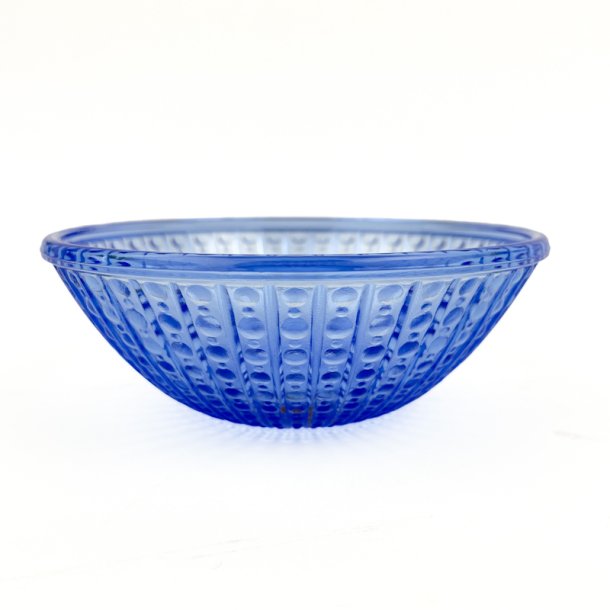 Bl� vintage glassk�l