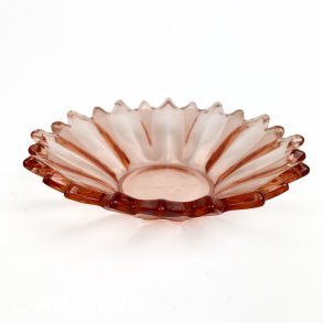 Rosa vintage glassk�l