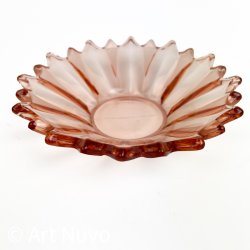 Rosa vintage glassk�l