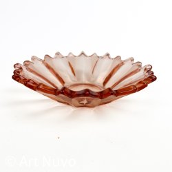 Rosa vintage glassk�l