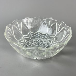 Klar vintage glassk�l