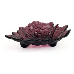 Lilla retro glassk�l som drueblad