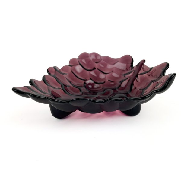 Lilla retro glassk�l som drueblad