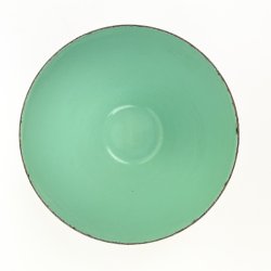 Mintgr�n Krenit sk�l fra 1960'erne - � 13 cm