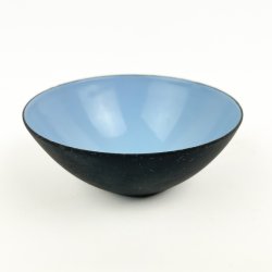 Lysebl� Krenit sk�l fra 1960'erne - � 10 cm