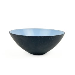 Lysebl� Krenit sk�l fra 1960'erne - � 10 cm
