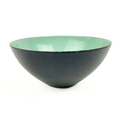 Mintgr�n Krenit sk�l fra 1960'erne - � 13 cm