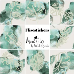 Flisestickers - Green Leaves