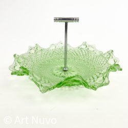 Gr�nt vintage glasfad