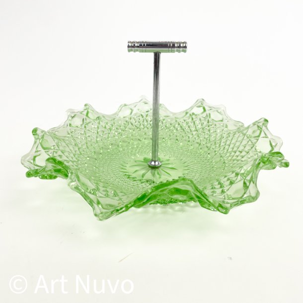 Gr�nt vintage glasfad