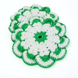 Hklede retro grydelapper  t par