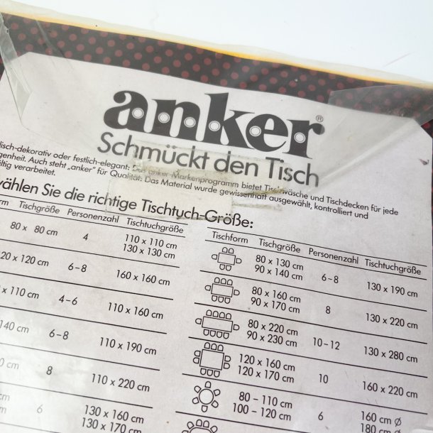 Solgul vintage bomuldsdug 160 cm