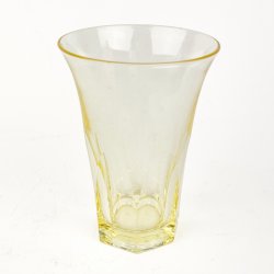Gul vintage drikkeglas