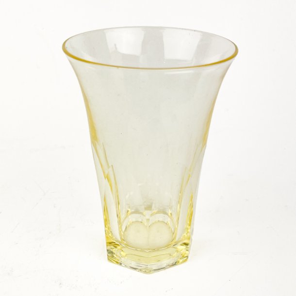 Gul vintage drikkeglas