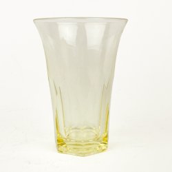 Gul vintage drikkeglas
