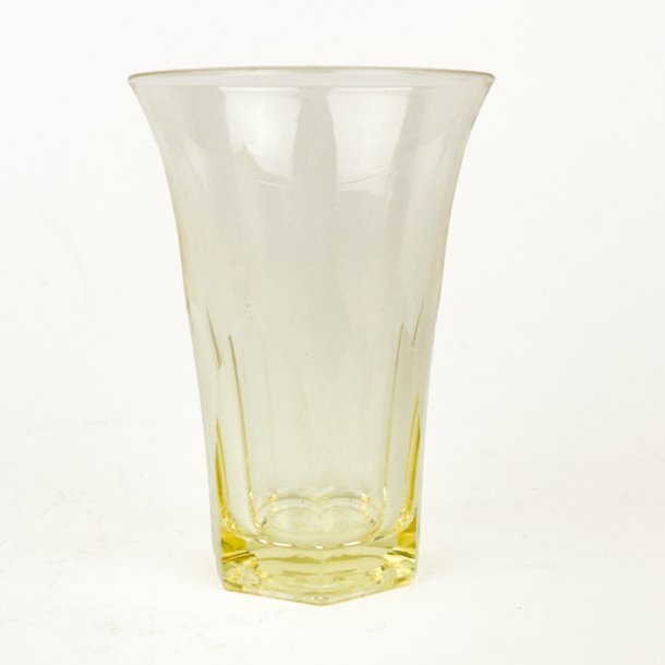 Gul vintage drikkeglas