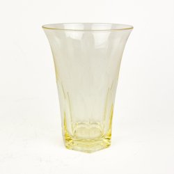 Gul vintage drikkeglas