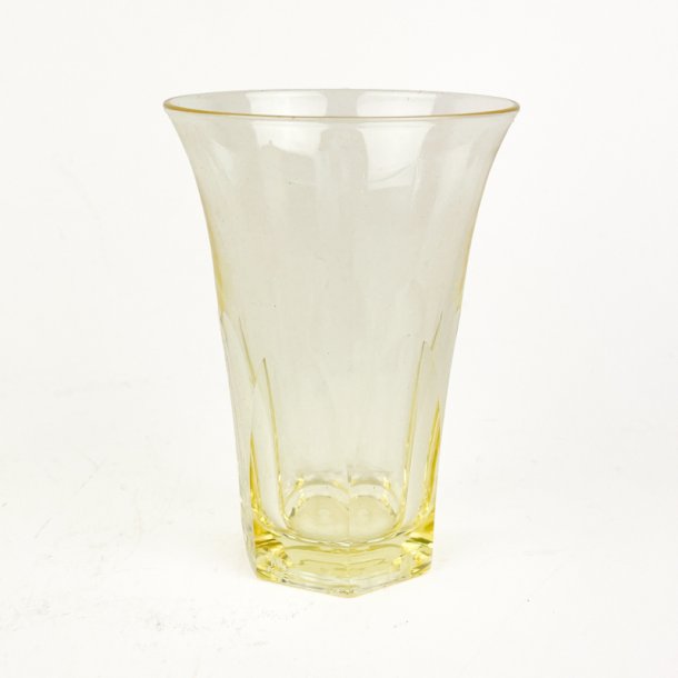 Gul vintage drikkeglas