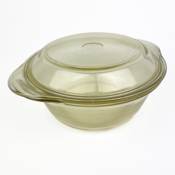 Ildfast gul vintage Jena glassk�l