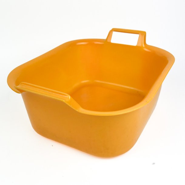 Gul retro opvaskebalje