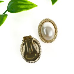 Goldfarbene Vintage Ohrclips