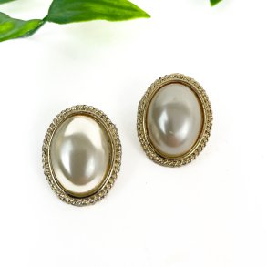 Goldfarbene Vintage Ohrclips