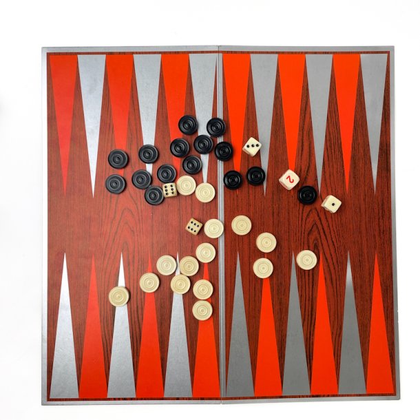 Retro backgammon spil