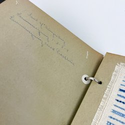 Sort vintage broderimappe