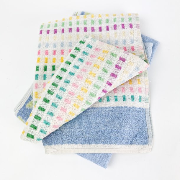 To bl� vintage h�ndkl�der