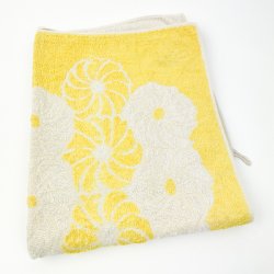 Gult blomstret retro h�ndkl�de