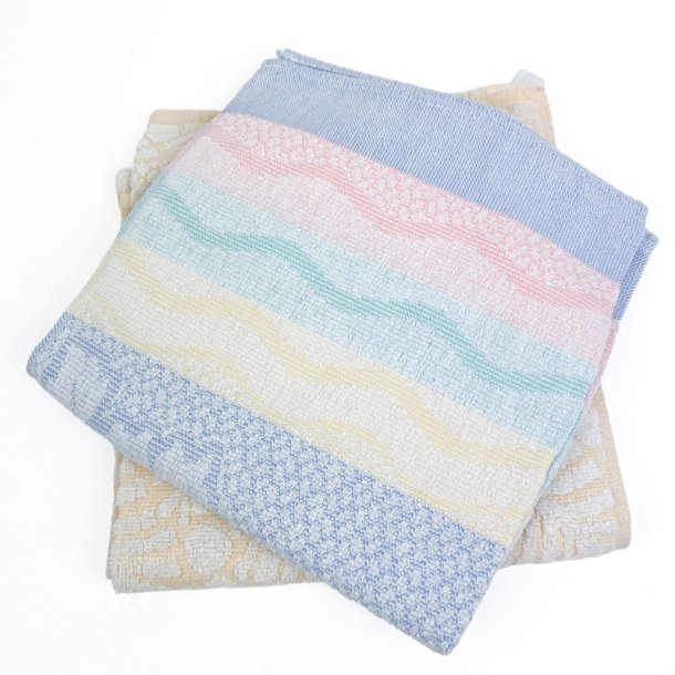 To pastelfarvede retro h�ndkl�der