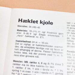 Vintage h�kleopskrift kjole