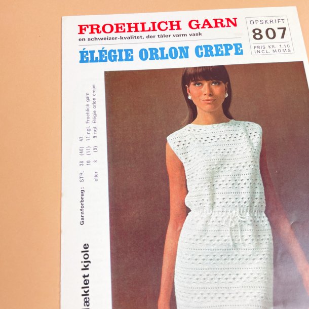 Vintage h�kleopskrift kjole