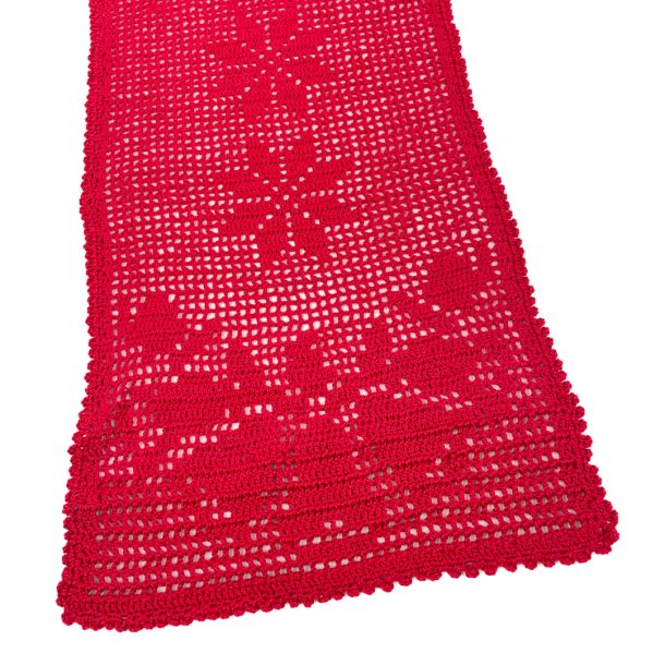 R�d h�klet retro bordl�ber 120 cm