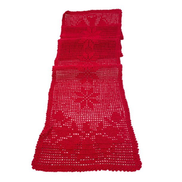 R�d h�klet retro bordl�ber 120 cm