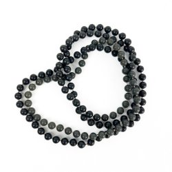 Vintage perlek�de i sort og gr�