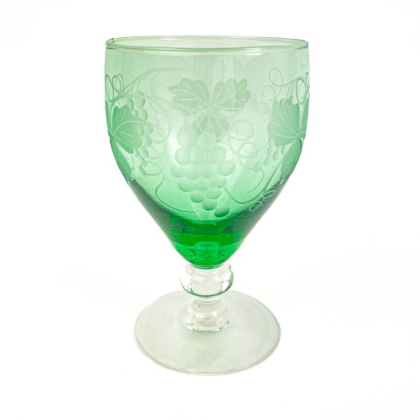Grnt vintage Holmegaard hvidvinsglas