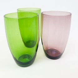 Tre Holmegaard vintage sodavandsglas
