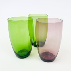 Tre Holmegaard vintage sodavandsglas