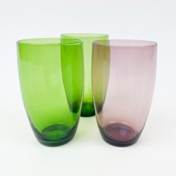 Tre Holmegaard vintage sodavandsglas