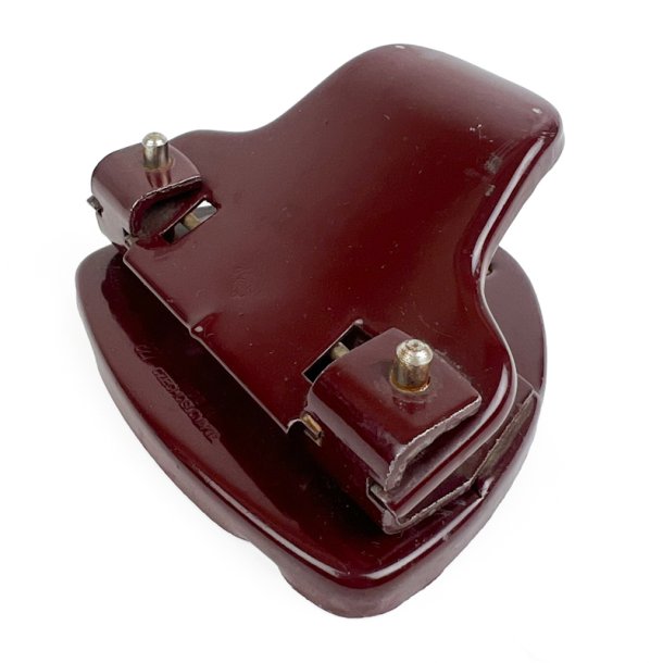 Klassisk bordeaux vintage hullemaskine