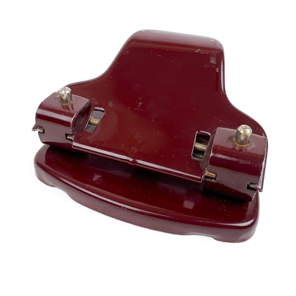 Klassisk bordeaux vintage hullemaskine